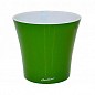 Вазон подвійне дно "Arte зелений" ТМ "Santino" висота 17.5см, діаметр 20см, 3.5л