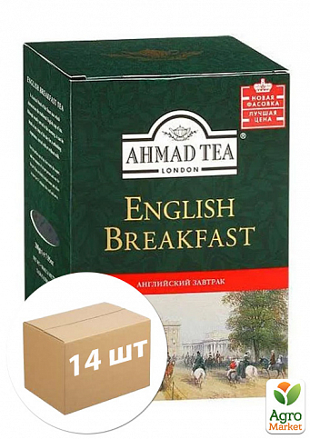 Чай К завтраку (красный) ТМ "Ahmad" 100гр упаковка 14шт
