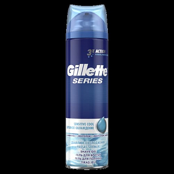 GILLETTE Гель для бритья Sens Cool (бережное охлаждение) с ментолом 200мл