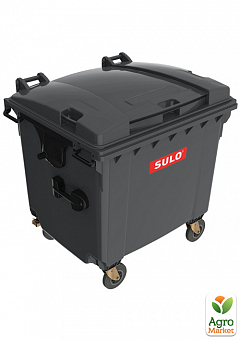 Контейнер сміттєвий ТПВ Sulo 1100 л з плоскою кришкою сірий (4818)2
