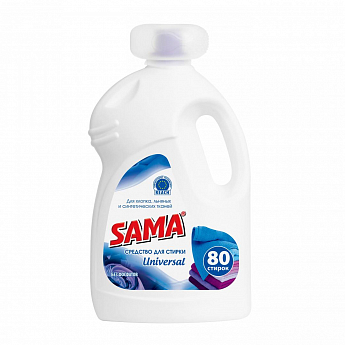 Засіб для прання "SAMA" "Universal" для бавовняних, лляних та синтетичних тканин 4000 г