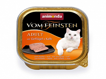 Animonda Von Feinsten Adult Влажный корм для кошек с птицей и телятиной  100 г (8320070)