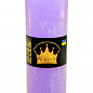 Свічка "Рустик" циліндр (діаметр 7 см * 70 годин) фіолетова