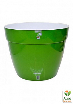 Вазон двойное дно "Asti зеленый" ТМ "Santino" высота 24см, диаметр 30см, 12л1