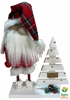 Санта Клаус с деревянной елочкой (25*10*53 см) (Y-139)1