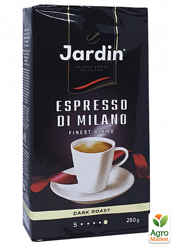 Кава еспресо di milano зерно ТМ "Jardin" 250г упаковка 10 шт - фото 2