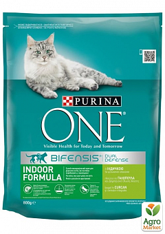 Сухой корм для взрослых кошек (с индейкой) ТМ "Purina One" 800 г1