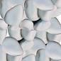 Декоративне каміння Галька біла "Доломіт" фракція 60-100 мм 5 кг