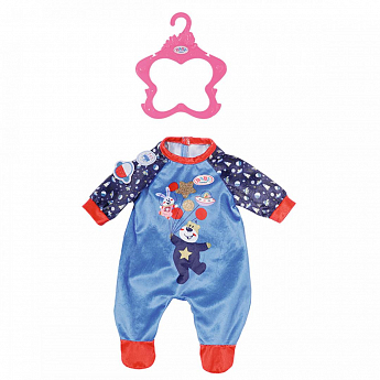 Одяг для ляльки BABY BORN серії "День Народження"- СВЯТКОВИЙ КОМБІНЕЗОН (на 43 cm, синій) - фото 5