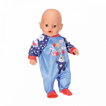 Одежда для куклы BABY BORN серии "День Рождения" - ПРАЗДНИЧНЫЙ КОМБИНЕЗОН (на 43 cm, синий) - фото 4