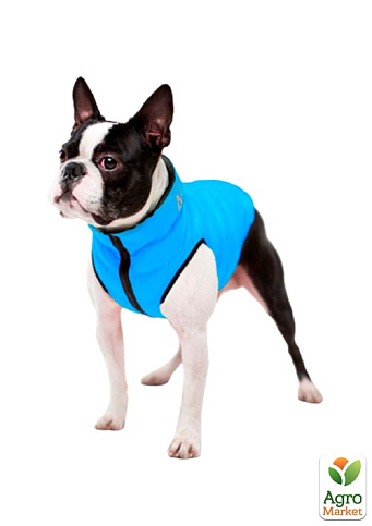 Курточка для собак AiryVest двухсторонняя, размер S 35, черно-голубая (1605) - фото 3