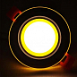 LED панель Lemanso LM1037 Сяйво 9W 720Lm 4500K + жёлтый 85-265V / круг + стекло (336110)