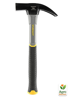 Молоток Fiberglass Coffreur Hammer з вагою головки 750 г та двокомпонентною ручкою зі склопластику STANLEY STHT0-54123 (STHT0-54123)1