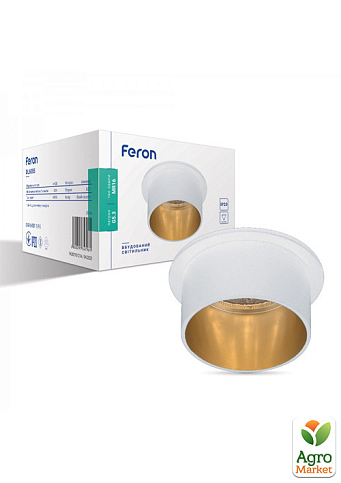 Вбудований світильник Feron DL6005 білий-золото