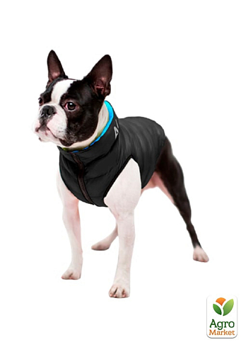 Курточка для собак AiryVest двостороння, розмір S 35, чорно-блакитна (1605)  - фото 2