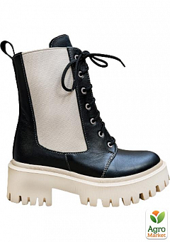 Жіночі черевики зимові Amir DSO2235 40 25,5см Чорний/Беж2