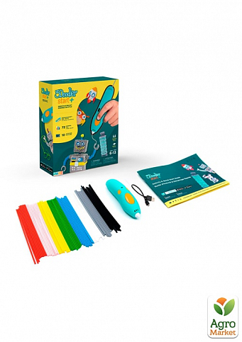 3D-ручка 3Doodler Start Plus для дитячої творчості базовий набір - КРЕАТИВ (72 стрижні)