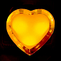 Ночник Lemanso Сердце жёлтый 3 LED / NL132 (311007) купить