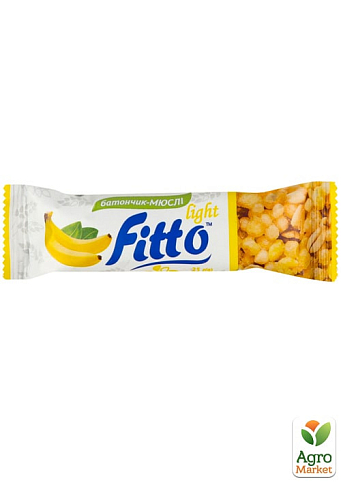 Батончик-мюсли с Бананом ТМ "Fitto light" 25г упаковка 15 шт - фото 2
