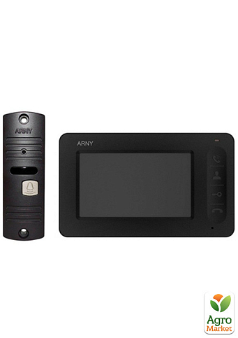Комплект відеодомофону Arny AVD-7005 black + brown