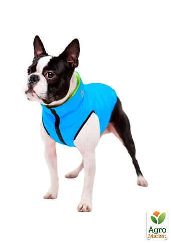Курточка для собак AiryVest двухсторонняя, размер S 30, салатово-голубая (1608) - фото 3