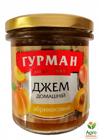 Джем абрикосовый ТМ "Гурман" 350г упаковка 12шт - фото 2