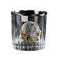 Набор для виски «Лидер», графин с овалом, 6 бокалов, платина, серебро, золото, хрусталь (B7SEN2PG)