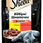 Корм вологий для кішок у ніжному соусі (з яловичиною та куркою) ТМ "Sheba" (пауч) 85 г