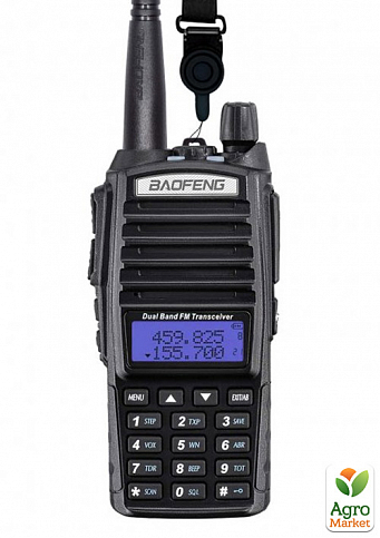 Рация Baofeng UV-82 MK5 , UHF/VHF, 8 Вт, 2800 мАч + Ремешок на шею Mirkit (8144)