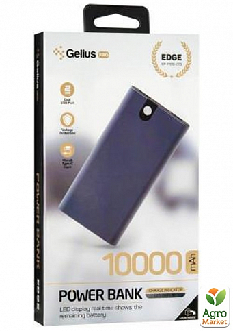Дополнительная батарея Gelius Pro Edge GP-PB10-013 10000mAh Black  - фото 7