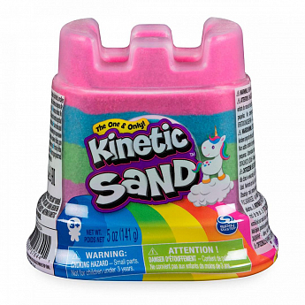 Песок для детского творчества - KINETIC SAND МИНИ-КРЕПОСТЬ (разноцветный, 141 g) - фото 2