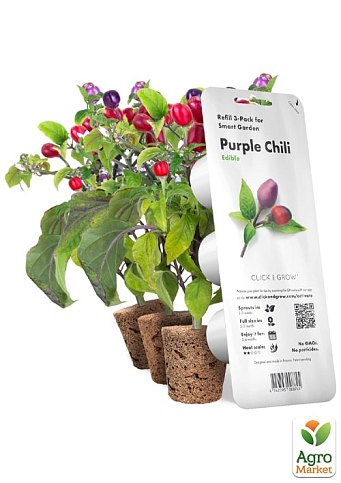 Сменный картридж Click&Grow Перец Чили фиолетовый (3 капсулы) (8745)