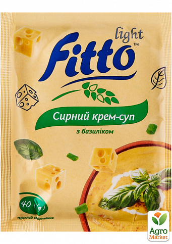 Крем-суп сирний з базиліком ТМ "Fitto light" саше 40г упаковка 30 шт - фото 2