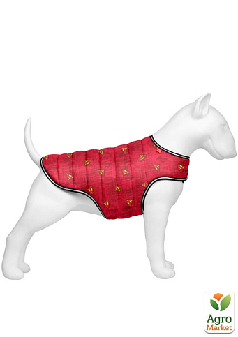 Курточка-накидка для собак WAUDOG Clothes, малюнок "Супермен червоний", S, А 32 см, B 41-51 см, З 23-32 см (503-4007)