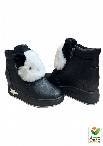 Женские ботинки зимние DSOHJ8553-1 38 24см Черные - фото 5