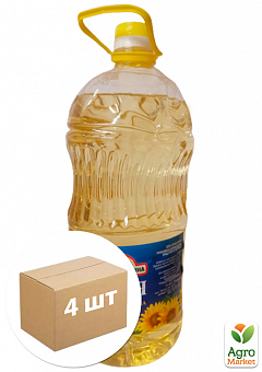 Масло подсолнечное "Світла Долина" 2,9л/2670г  (рафинированное) упаковка 4шт14