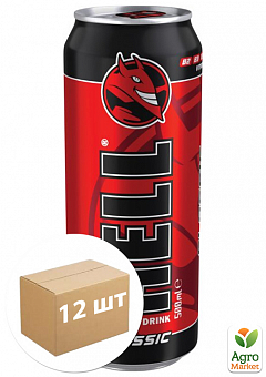 Энергетический напиток ТМ "Hell" Classic 0.5 л упаковка 12 шт2