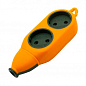 Колодка "Апельсин" 2 гнезда 10A/250V без заземл. Lemanso / LMK75001 Макс.2500Вт оранжевый (752001)