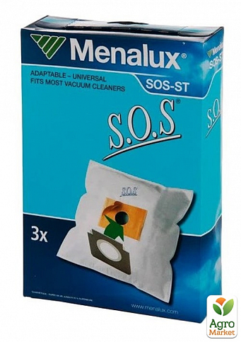 Мешки для пылесоса MENALUX SOS-ST универсальные 3 шт (6796360) - фото 2