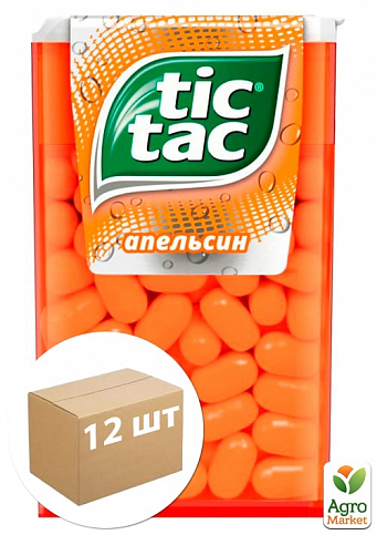Драже со вкусом оранж Tiс-Tac 16г упаковка 12шт