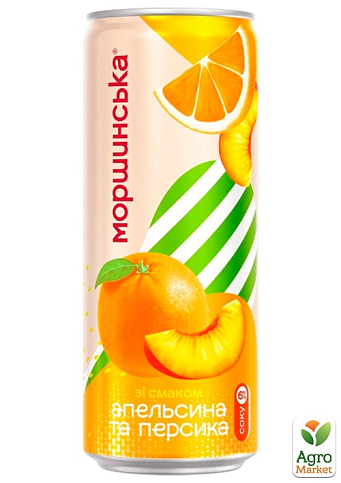 Соковместимый напиток Моршинская Лимонада со вкусом Апельсин-Персик 0.33 л (упаковка 12 шт) - фото 4
