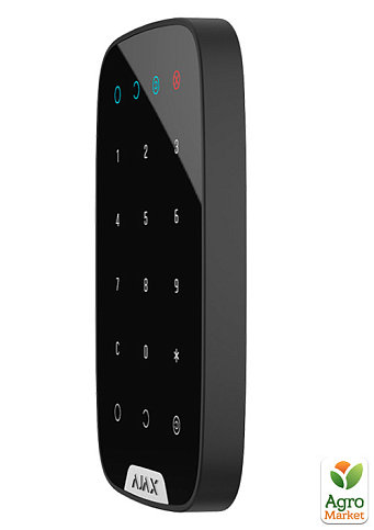 Бездротова сенсорна клавіатура Ajax KeyPad black - фото 3