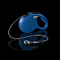 Flexi Classic М Рулетка для собак до 20 кг, длина троса 5 м, цвет синий (0226100)