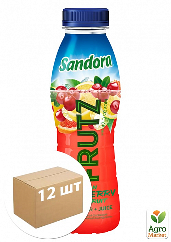 Соковый напиток Frutz (лимон-клюква-грейпфрут) ТМ "Sandora" 0,4л упаковка 12шт