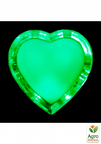 Ночник Lemanso Сердце зелёный 3 LED NL133 / NL4 (3176) - фото 2