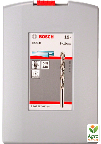 Bosch Набір свердл HSS-G, метал (19 шт) - фото 2