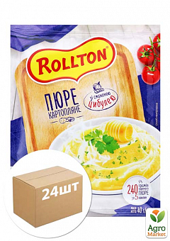 Пюре картопляне (зі смаком цибулі) саші ТМ "Rollton" 40г упаковка 24шт1