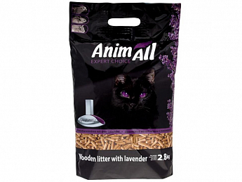 Гранульований наповнювач для котячого туалету (з ароматом лаванди) 2.8 кг ТМ "AnimAll"
