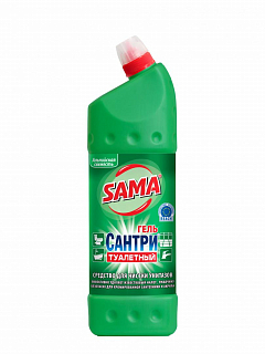 Средство для чистки унитазов гель ТМ "SAMA" "Сантри" "Альпийская свежесть" 1 л2