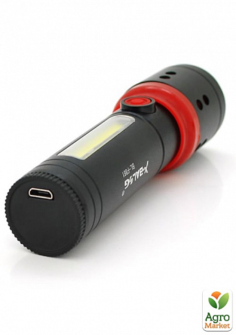 Ліхтарик Акумуляторний Bailog BL-F861 COB 3W + 1W, корпус- алюміній, водостійкий, ударостійкий, USB - фото 3